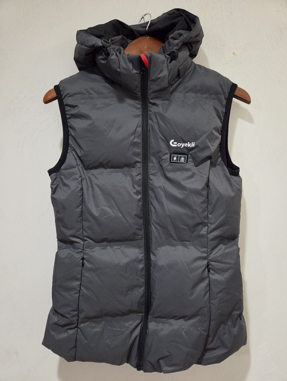 Eoyekli Heated Hooded Puffer Vest Size Small